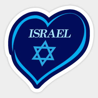 Happy Israel Independence Day Blue Star of David 75th Anniversary Sticker